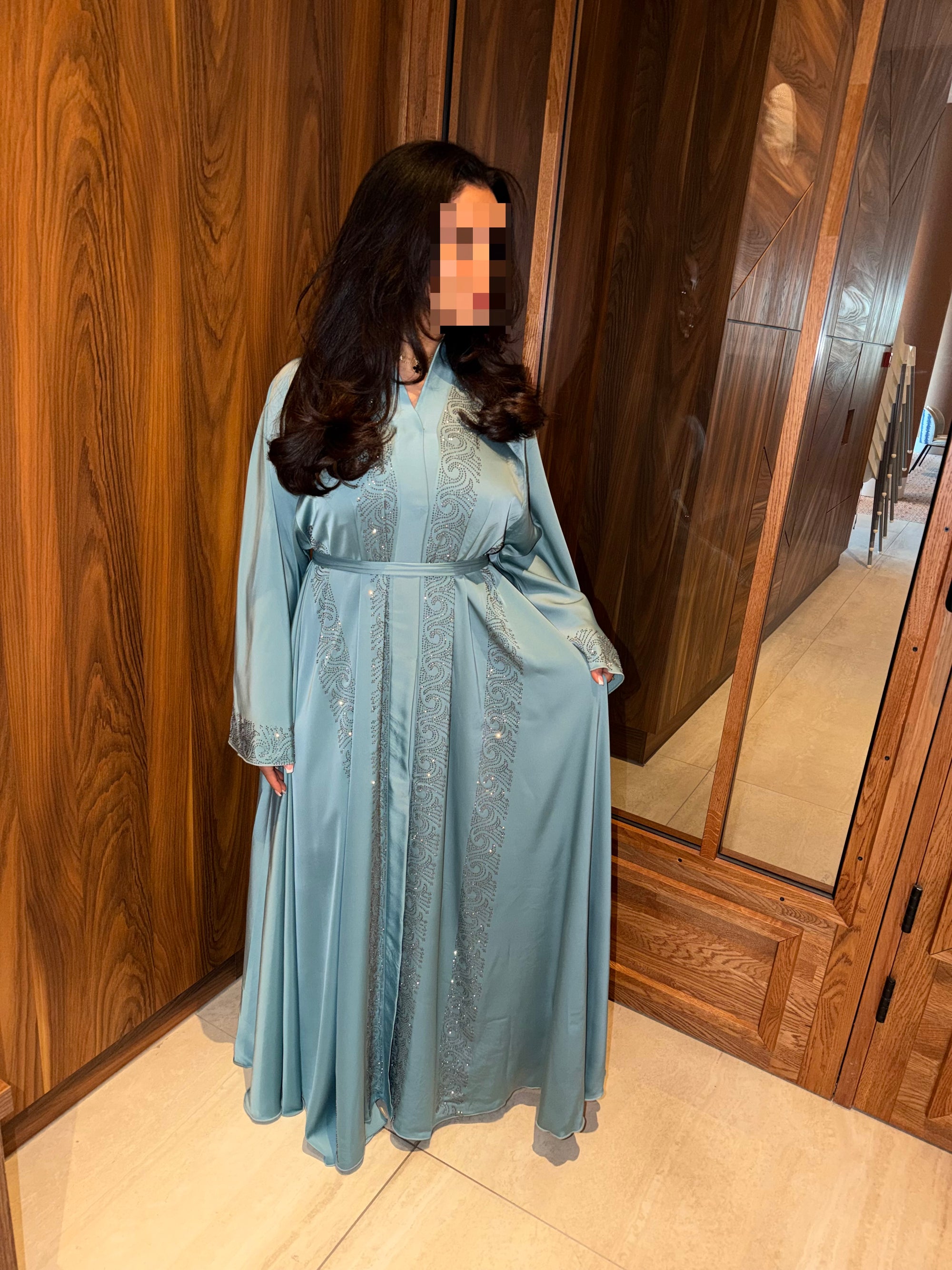 Ocean Mint Abaya