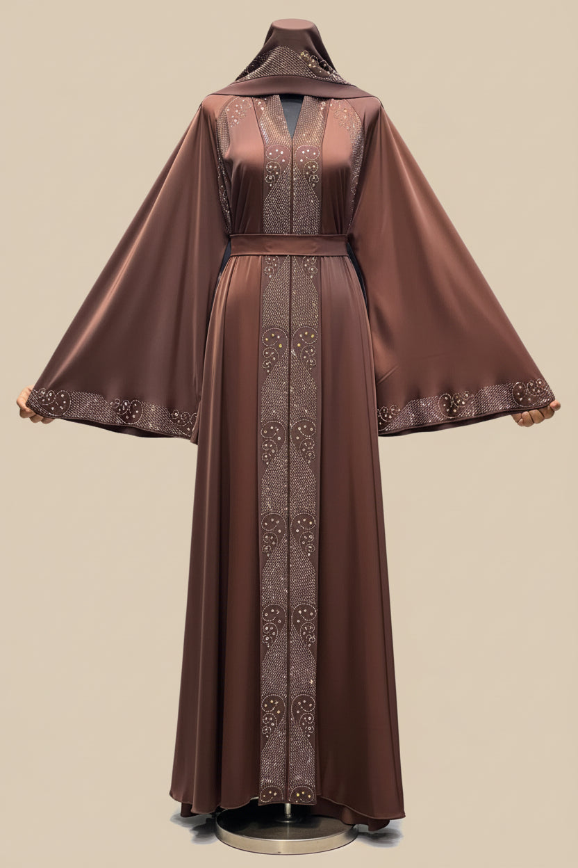 Bronze Veil Abaya