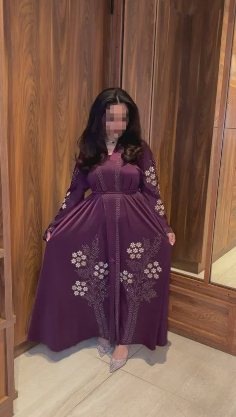 Aura Plum Abaya