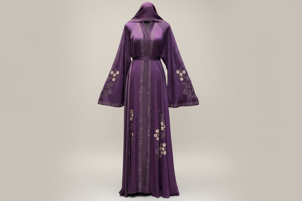 Aura Plum Abaya