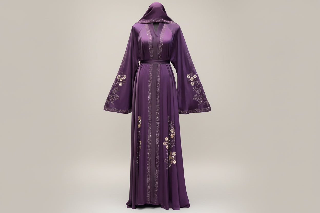 Aura Plum Abaya